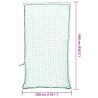 Filet pour remorque avec corde élastique vert 6x3 m PP 