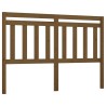Tête de lit Marron miel 126x4x100 cm Bois massif de pin 