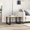 Pieds de table basse cadre en O 60x40x38 cm acier 