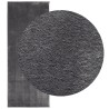 Tapis HUARTE à poils courts doux et lavable anthracite 80x200cm 