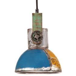 Lampe suspendue industrielle 25 W Multicolore Ronde 19 cm E27 