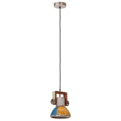 Lampe suspendue industrielle 25 W Multicolore Ronde 19 cm E27 