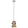 Lampe suspendue industrielle 25 W Multicolore Ronde 19 cm E27 
