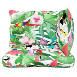 Coussins de palette lot de 3 multicolore tissu Oxford 