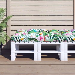 Coussin de palette multicolore 120x80x12 cm tissu 