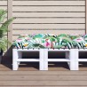 Coussin de palette multicolore 120x80x12 cm tissu 
