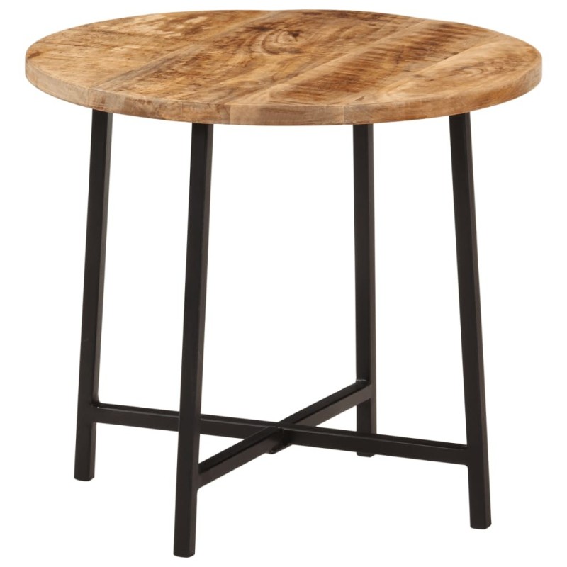 Table basse 45x45x40 cm bois de manguier solide et fer Table basse 45x45x40 cm bois de manguier solide et fer