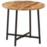 Table basse 45x45x40 cm bois de manguier solide et fer 