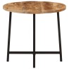Table basse 45x45x40 cm bois de manguier solide et fer 