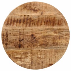Table basse 45x45x40 cm bois de manguier solide et fer 