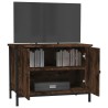 Meuble TV avec portes chêne sonoma 60x35x45cm bois d'ingénierie 