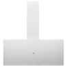 Hotte murale 90 cm Acier et verre trempé Blanc 