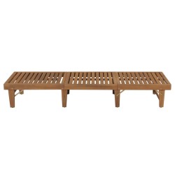Chaise longue pliable Bois d'acacia solide 