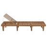 Chaise longue pliable Bois d'acacia solide 