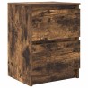 Meuble TV chêne fumé 40x35x54 cm bois d'ingénierie 