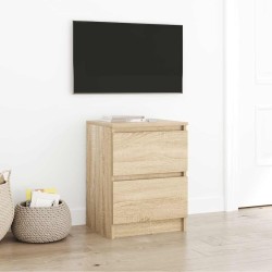 Meuble TV chêne sonoma 40x35x54 cm bois d'ingénierie 