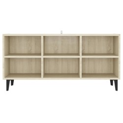 Meuble TV avec pieds en métal Chêne sonoma 103,5x30x50 cm 