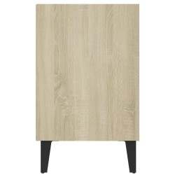 Meuble TV avec pieds en métal Chêne sonoma 103,5x30x50 cm 