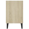 Meuble TV avec pieds en métal Chêne sonoma 103,5x30x50 cm 