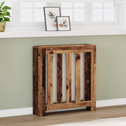 Cache-radiateur vieux bois 78x20x82 cm bois d'ingénierie 