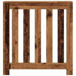 Cache-radiateur vieux bois 78x20x82 cm bois d'ingénierie 