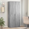 Buffet haut sonoma gris 80x35x180 cm bois d'ingénierie 