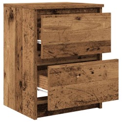 Meuble TV vieux bois 40x35x54 cm bois d'ingénierie 
