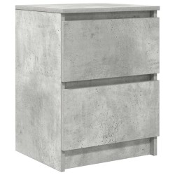 Meuble TV gris béton 40x35x54 cm bois d'ingénierie 