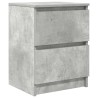 Meuble TV gris béton 40x35x54 cm bois d'ingénierie 
