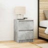 Meuble TV gris béton 40x35x54 cm bois d'ingénierie 