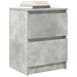 Meuble TV gris béton 40x35x54 cm bois d'ingénierie 
