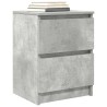 Meuble TV gris béton 40x35x54 cm bois d'ingénierie 