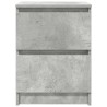 Meuble TV gris béton 40x35x54 cm bois d'ingénierie 