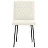 Chaises à manger lot de 4 Crème Velours 