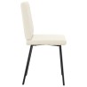 Chaises à manger lot de 4 Crème Velours 