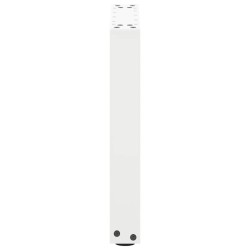 Pieds de table basse en U 2 pièces Blanc 28 x (42-43) cm Acier 