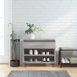 Armoire à chaussures Sonoma gris 70x36x60 cm Bois d'ingénierie 