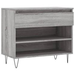 Armoire à chaussures Sonoma gris 70x36x60 cm Bois d'ingénierie 