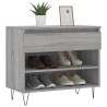 Armoire à chaussures Sonoma gris 70x36x60 cm Bois d'ingénierie 