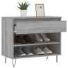 Armoire à chaussures Sonoma gris 70x36x60 cm Bois d'ingénierie 