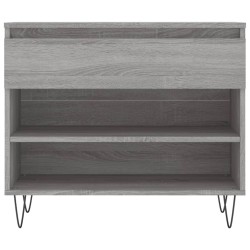 Armoire à chaussures Sonoma gris 70x36x60 cm Bois d'ingénierie 