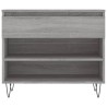 Armoire à chaussures Sonoma gris 70x36x60 cm Bois d'ingénierie 
