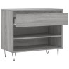 Armoire à chaussures Sonoma gris 70x36x60 cm Bois d'ingénierie 