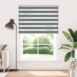 Store zèbre gris foncé largeur du tissu 155,9 cm polyester 