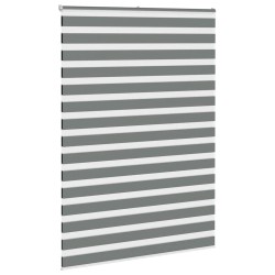 Store zèbre gris foncé largeur du tissu 155,9 cm polyester 