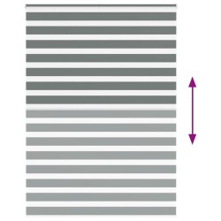 Store zèbre gris foncé largeur du tissu 155,9 cm polyester 
