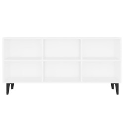 Meuble TV avec pieds en métal Blanc 103,5x30x50 cm 
