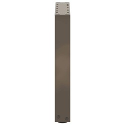 Pieds de table basse en U 2 pièces Acier naturel 38 x (42-43) cm Acier 