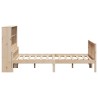 Lit bibliothèque sans matelas 120x190 cm bois de pin massif 