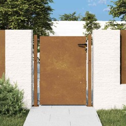 Portail de jardin 105x155 cm acier corten 